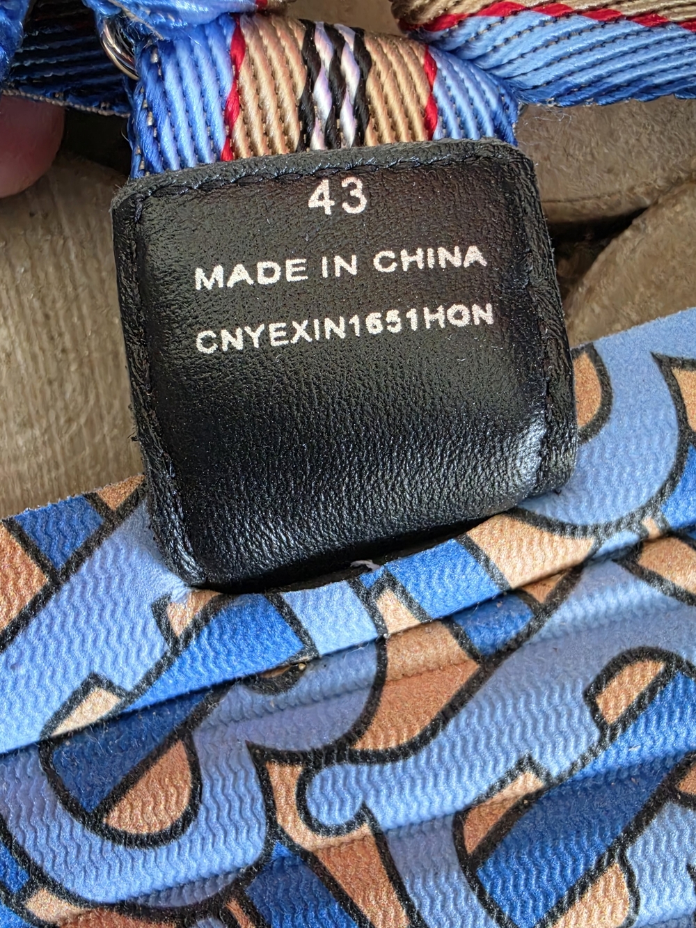 NWOT Burberry Monogram Icon Stripe Sandals - Picture 7 of 7